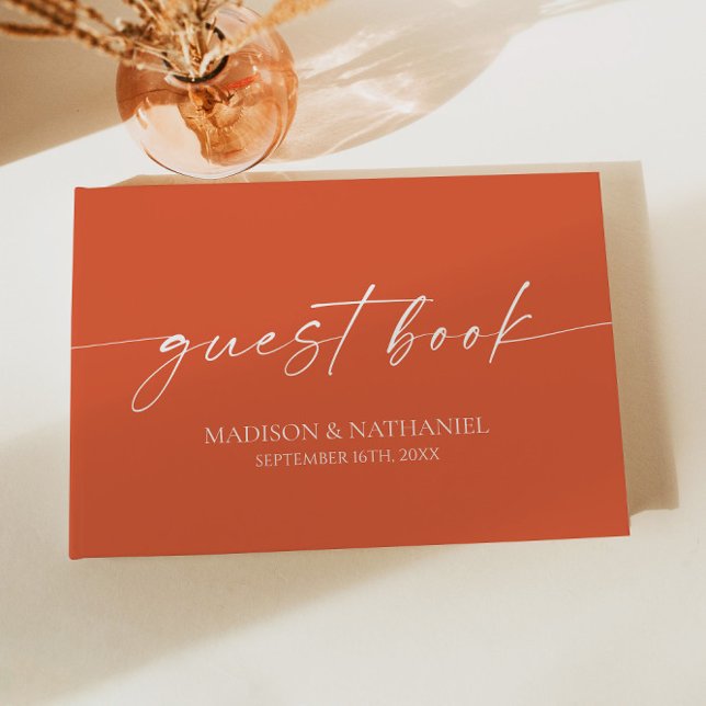 Livre D'or Moderne minimaliste Élégant Vérone Sunset Mariage (Créateur téléchargé)