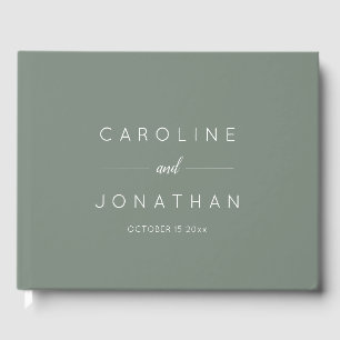 Livre D'or Moderne Minimaliste Script Mariage personnalisé Ve
