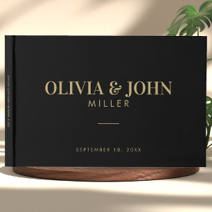 Livre D'or Moderne Personnalisé Avec Nom Mariage Réception