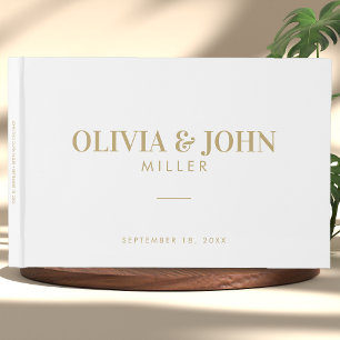 Livre D'or Moderne Personnalisé Avec Nom Mariage Réception