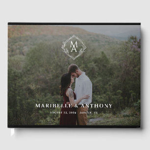 Livre D'or Monogramme et Mariage photo diamant floral