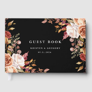Livre D'or Moody Automne Floral Mariage élégant