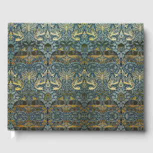 Livre D'or Morris - Vintage Motif de fleurs Peacock & Dragon