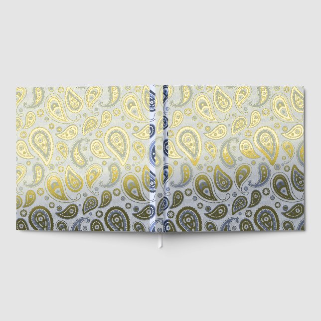Livre D'or Motif Blue Paisley (Complet)