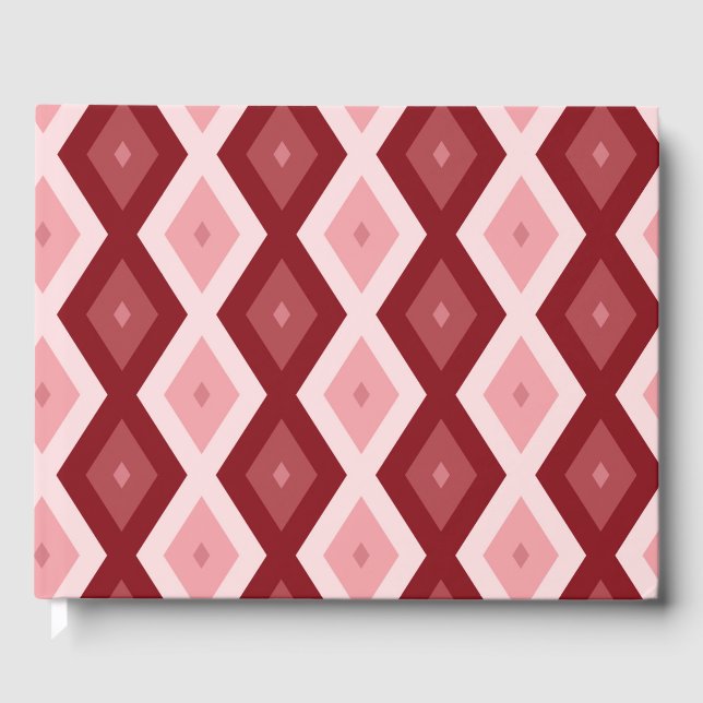 Livre D'or Motif de diamants rouges (Recto)