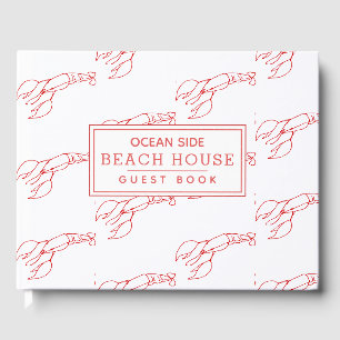 Livre D'or Motif de homard rouge - Location de vacances à la