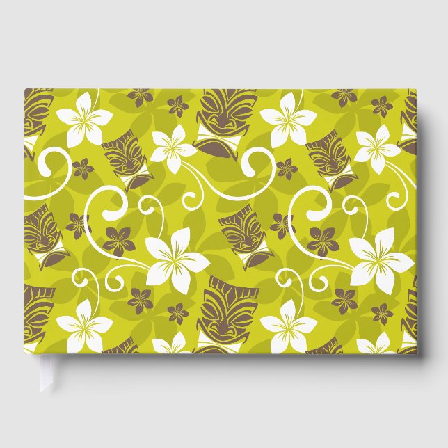 LIVRE D'OR MOTIF TIKI LUAU (Recto)