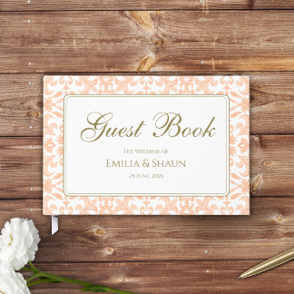 Livre D'or Motif Vintage rose Peach