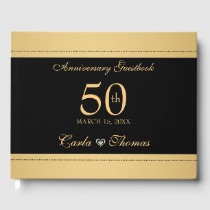 Livre D'or Noces d'or - Anniversaire de mariage d'or