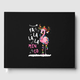 Livre D'or Noël - Fa-La-La-Mingo Flamant rose avec Noël