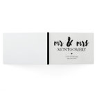 Noir et blanc M & Mme Calligraphy