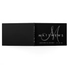 Noir minimaliste moderne avec Mariage Monogramme g