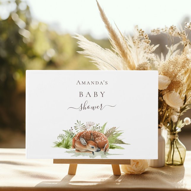 Livre D'or Nom du cerf de baby shower (Créateur téléchargé)