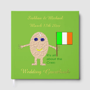 Livre D'or Oeuf irlandais patriotique mariage personnalisé
