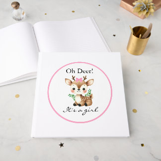 Livre D'or Oh Cerf C'est Une Fille Baby Shower