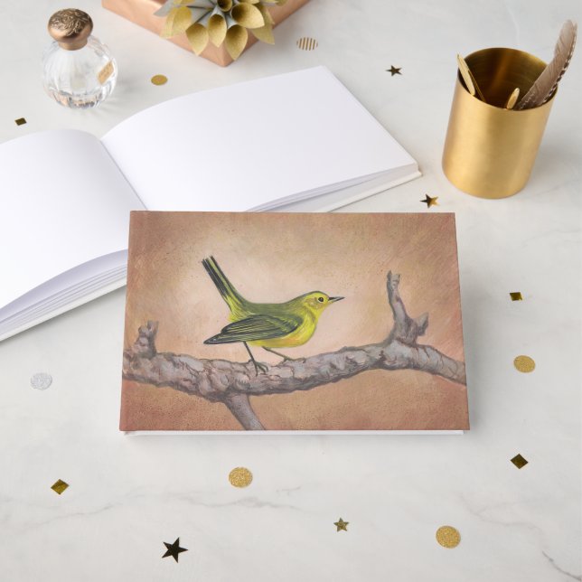 Livre D'or Oiseau jaune (Recto ouvert)