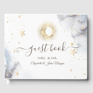 Livre D'or Or céleste Soleil, Lune, Étoiles