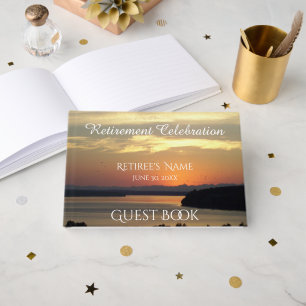 Livre D'or Orange Seascape Sunset Retirement
