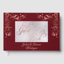 Ornate Frame & Heart - Red/Rose Gold