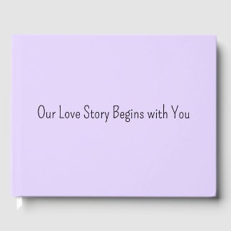 Livre D'or Our Love Story Begins with You Wedding Guest Book 