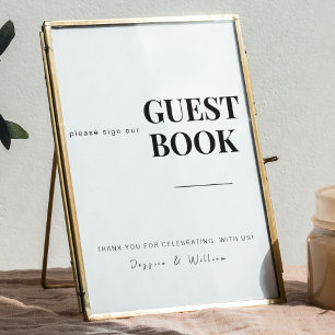 Livre d'or Panneau de signalisation Mariage mini