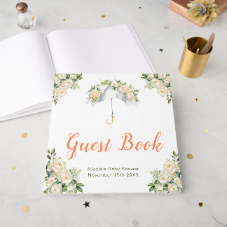 Livre D'or Parapluie Floral Baby Shower