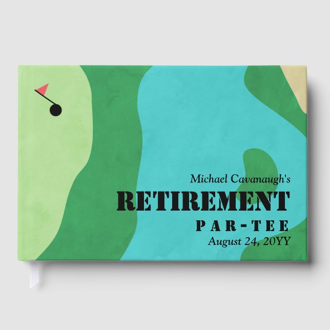 Livre D'or Partie de retraite du parcours de golf (Recto)