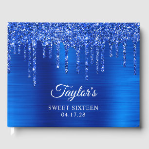 Livre D'or Parties scintillant Bleue Royale Vernis Sweet sixt