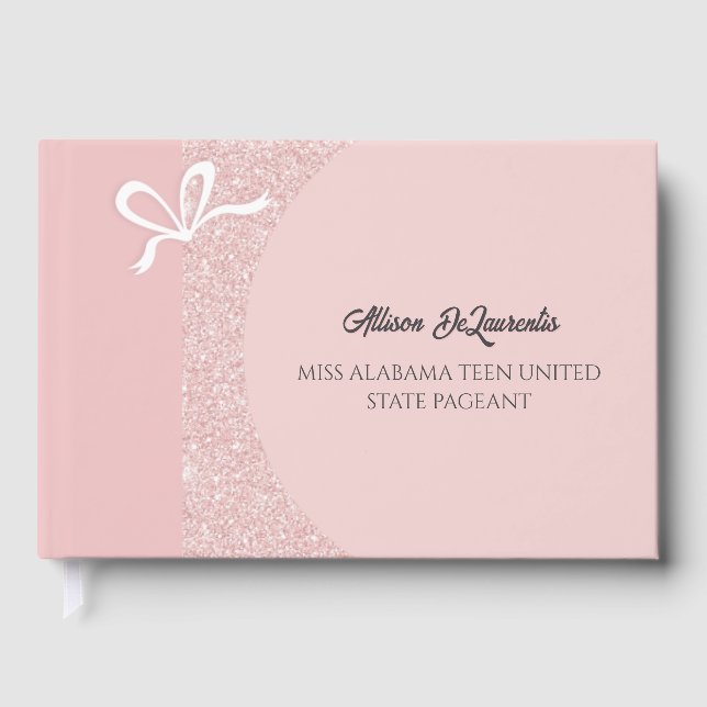Livre D'or Pastel Glitz Pageant Autograph Book for Pageants (Recto)