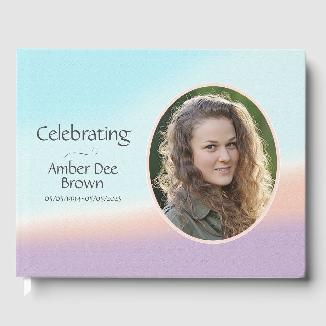 Livre D'or Pastel Photo Life Celebration (Recto)