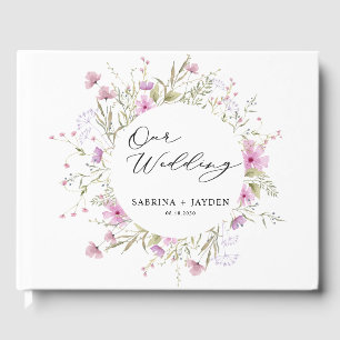 Livre D'or Pastel Shade Blush rose Mariage floral