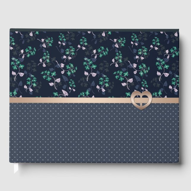 Livre D'or Patchwork, Rétro, blau (Recto)