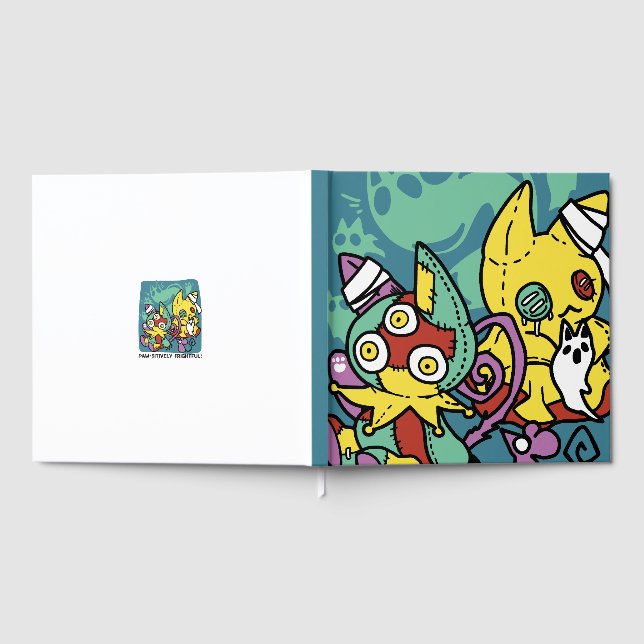 Livre D'or Paw-sitively Frightful | Monstrous Cats Halloween  (Complet)