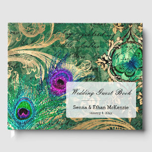 Livre D'or Peacock vintage pour toutes les occasions