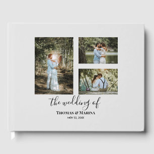 Livre D'or Personnalisé 3 sections Famille Photo Collage Mari