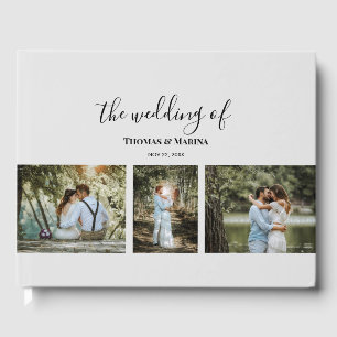 Livre D'or Personnalisé 3 sections Photos de famille Collage