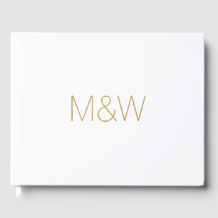 Livre D'or Personnaliser avec le monogramme Initiales du coup