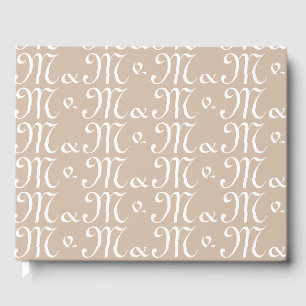 Livre D'or Personnaliser w Initiales du couple monogramme bei