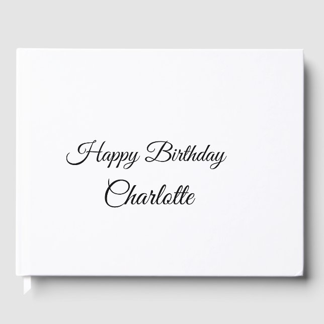 LIVRE D'OR PETIT ANNIVERSAIRE DE CUTIE (Recto)