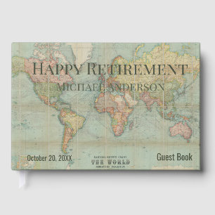 Livre D'or Photo de fête de retraite personnalisée avec carte