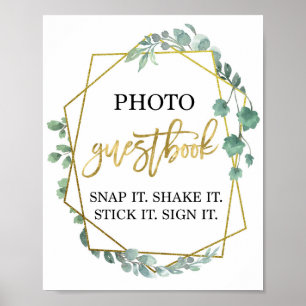 Livre d'or photo de verdure d'eucalyptus