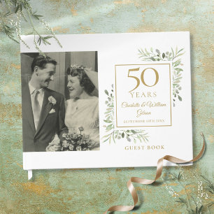 Livre D'or Photo de verdure pour les 50 ans de mariage
