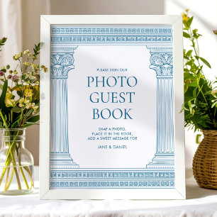 Livre d'or photo élégant pour la fête avec signatu
