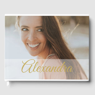 Livre D'or Photo moderne Gold Photo Personal Party Invité