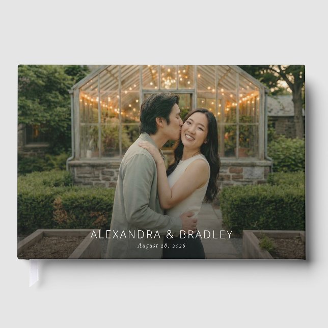 Livre D'or Photo Vert Romantique (Recto)
