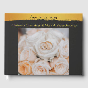 Livre D'or Photographie de mariage à minuit doré