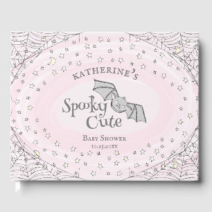 Livre D'or Pink Éffrayant Cute chauves-souris Baby shower d'H
