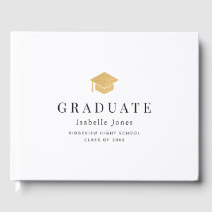 Livre D'or Plafond de diplôme d'or Minimaliste blanc