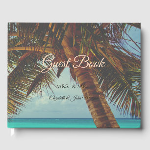 Livre D'or Plage tropicale, Coquillages de palmiers