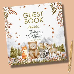 Livre d'or pour Baby Shower des Amis de la Forêt d